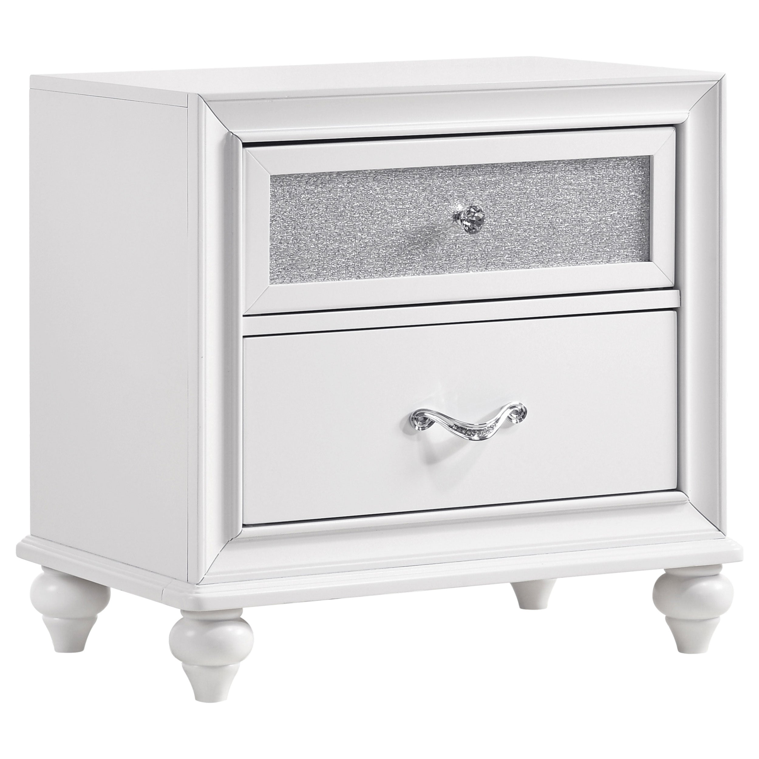 Orleans Furniture - Coaster - Barzini 2-drawer Nightstand White - 205892