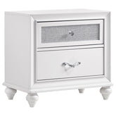 Orleans Furniture - Coaster - Barzini 2-drawer Nightstand White - 205892