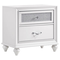 Orleans Furniture - Coaster - Barzini 2-drawer Nightstand White - 205892