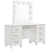 Orleans Furniture - Coaster - Barzini 7-drawer Vanity Set with Lighting White - 205897