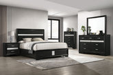 Orleans Furniture - Coaster - Miranda 5-piece Eastern King Bedroom Set Black - 206360KE-S5