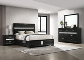 Orleans Furniture - Coaster - Miranda 4-piece California King Bedroom Set Black - 206360KW-S4