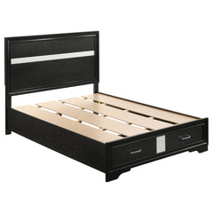 Orleans Furniture - Coaster - Miranda 51-inch Wood Full Storage Panel Bed Black - 206361F
