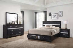 Orleans Furniture - Coaster - Miranda 4-piece Eastern King Bedroom Set Black - 206361KE-S4
