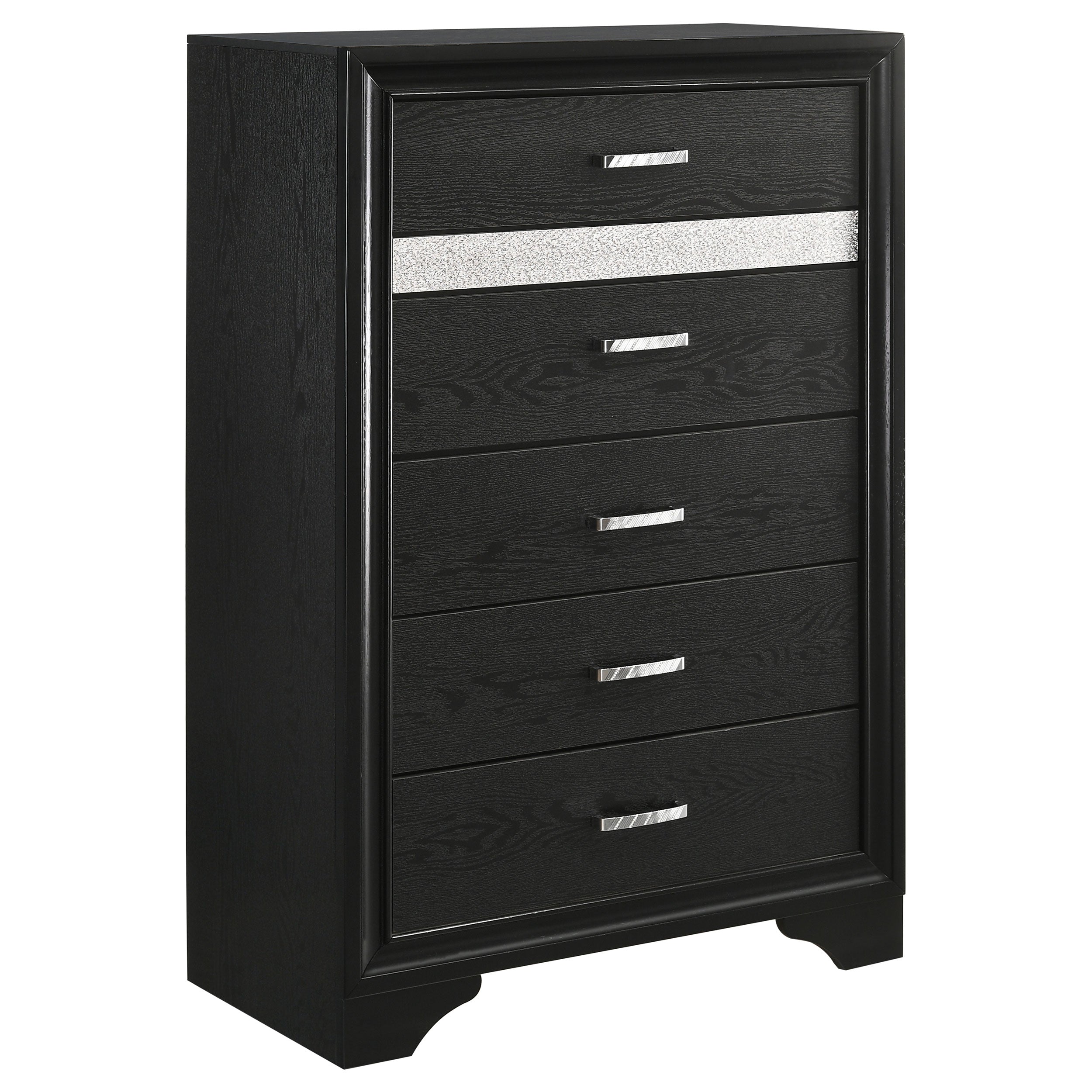 Orleans Furniture - Coaster - Miranda 5-drawer Bedroom Chest Black - 206365