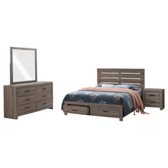 Brantford 4-piece Eastern King Bedroom Set Barrel Oak