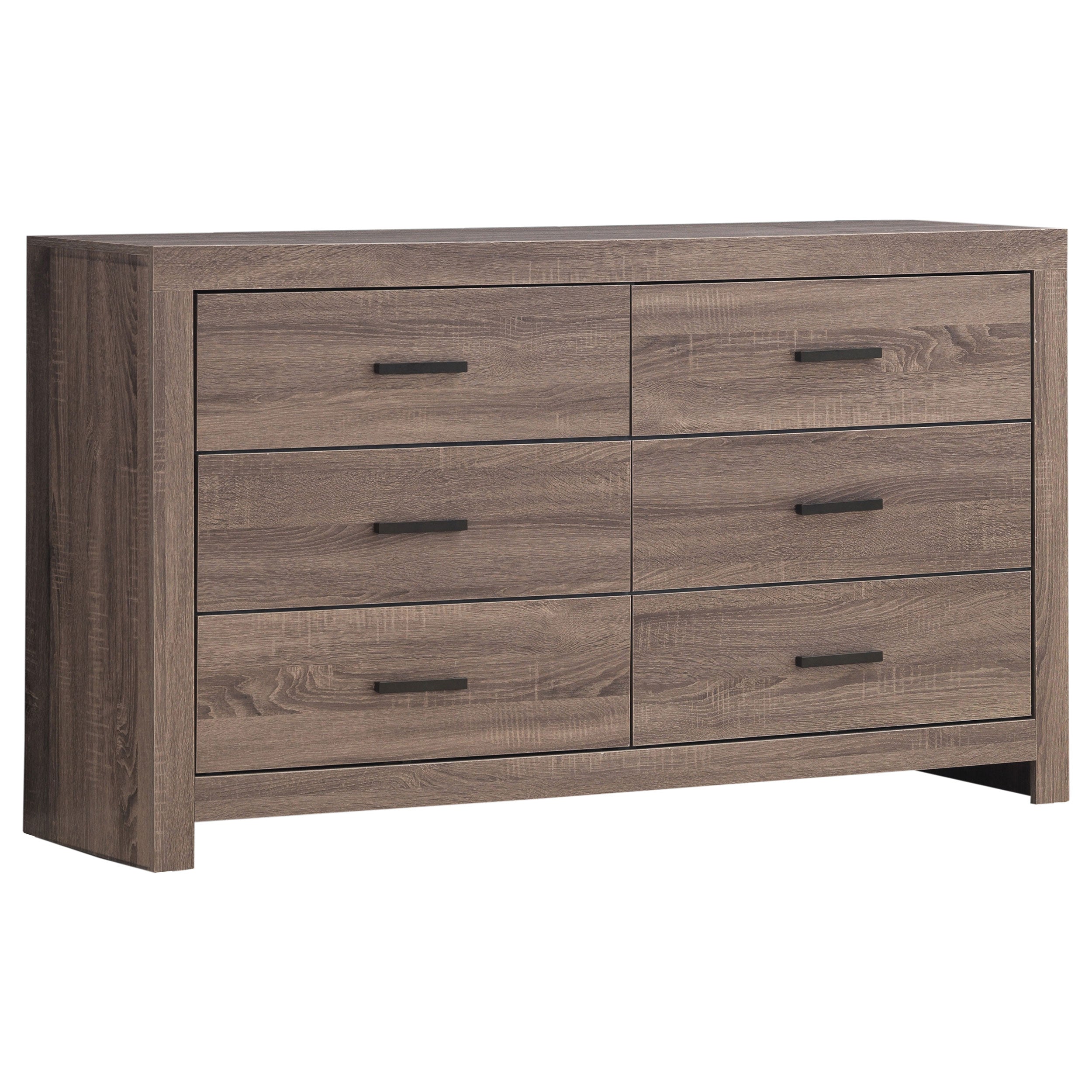 Orleans Furniture - Coaster - Brantford 6-drawer Dresser Barrel Oak - 207043