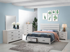 Orleans Furniture - Coaster - Brantford 5-piece Eastern King Bedroom Set Coastal White - 207050KE-S5