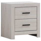 Orleans Furniture - Coaster - Brantford 2-drawer Nightstand Coastal White - 207052