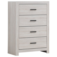 Orleans Furniture - Coaster - Brantford 4-drawer Bedroom Chest Coastal White - 207055