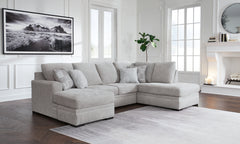 Orleans Furniture - Ashley Furniture - Gabyleigh Sectional - RAF 2-Piece Sectional with Chaise / Nickel - 20904S2