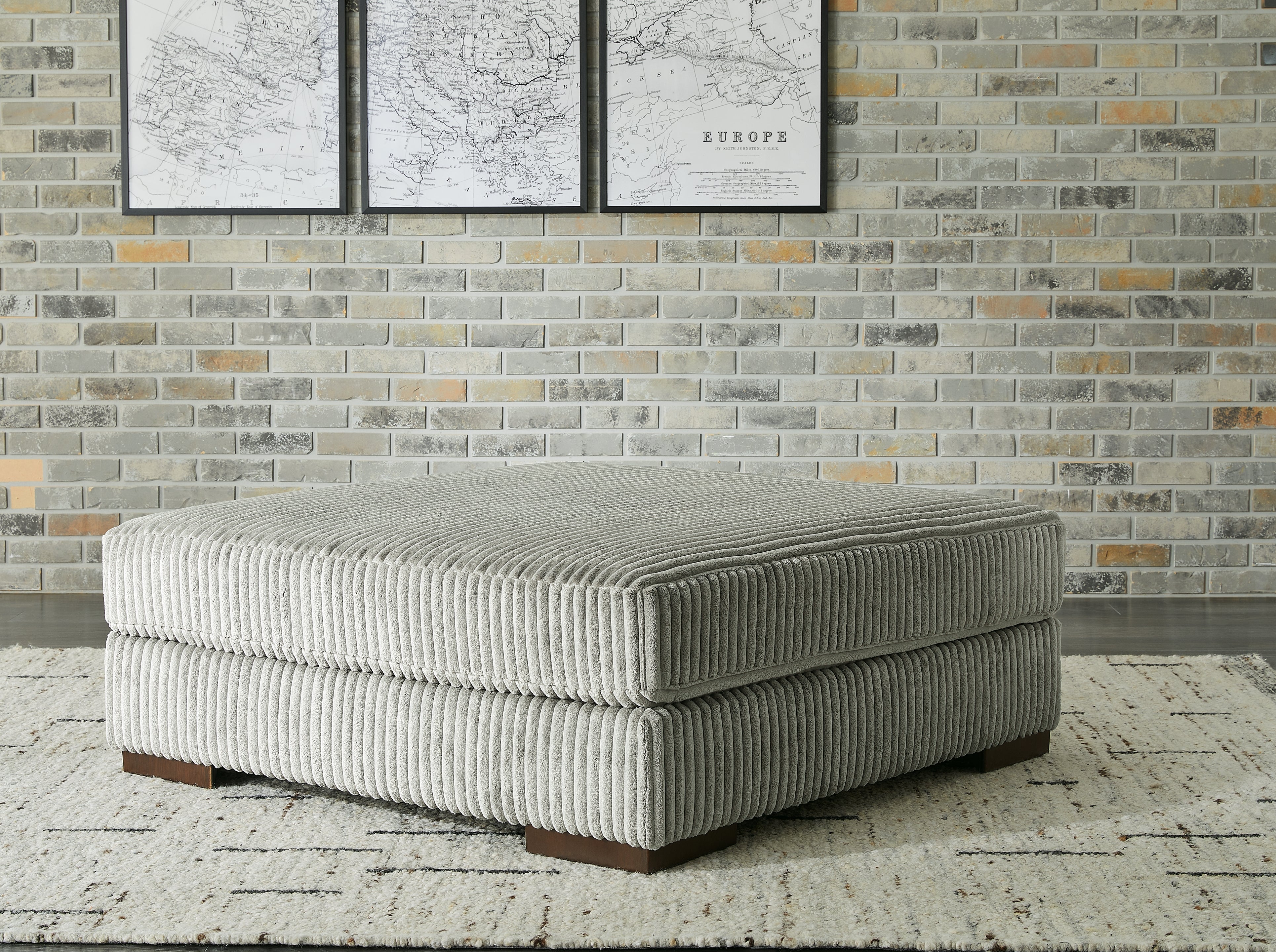 Orleans Furniture - Ashley Furniture - Lindyn Living Room - Oversized Accent Ottoman / Fog - 2110508