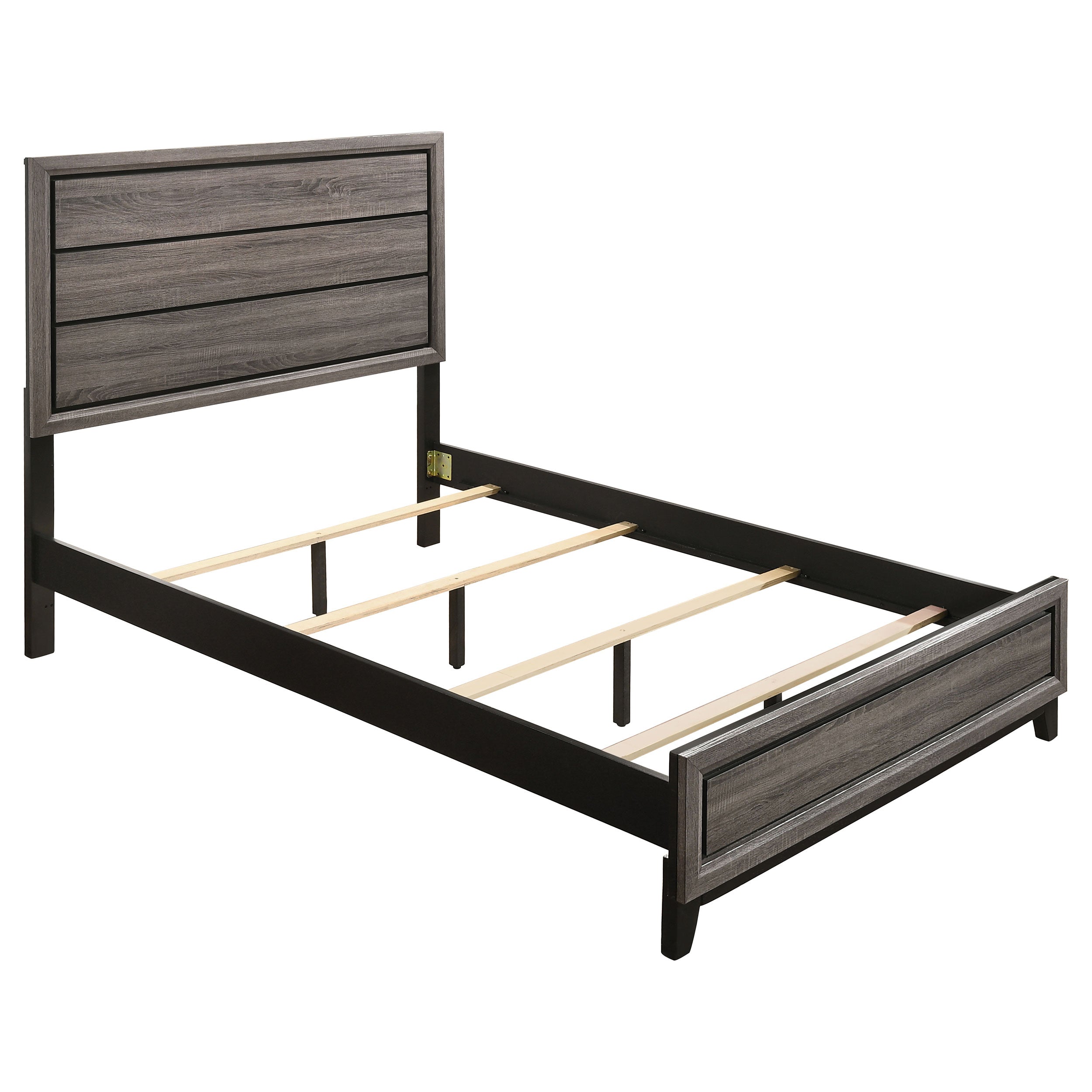 Orleans Furniture - Coaster - Watson Wood Full Panel Bed Grey Oak - 212421F