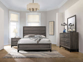 Orleans Furniture - Coaster - Watson 4-piece California King Bedroom Set Grey Oak - 212421KW-S4