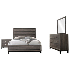 Watson 4-piece Queen Bedroom Set Grey Oak