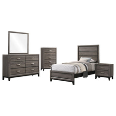 Watson 5-piece Twin Bedroom Set Grey Oak