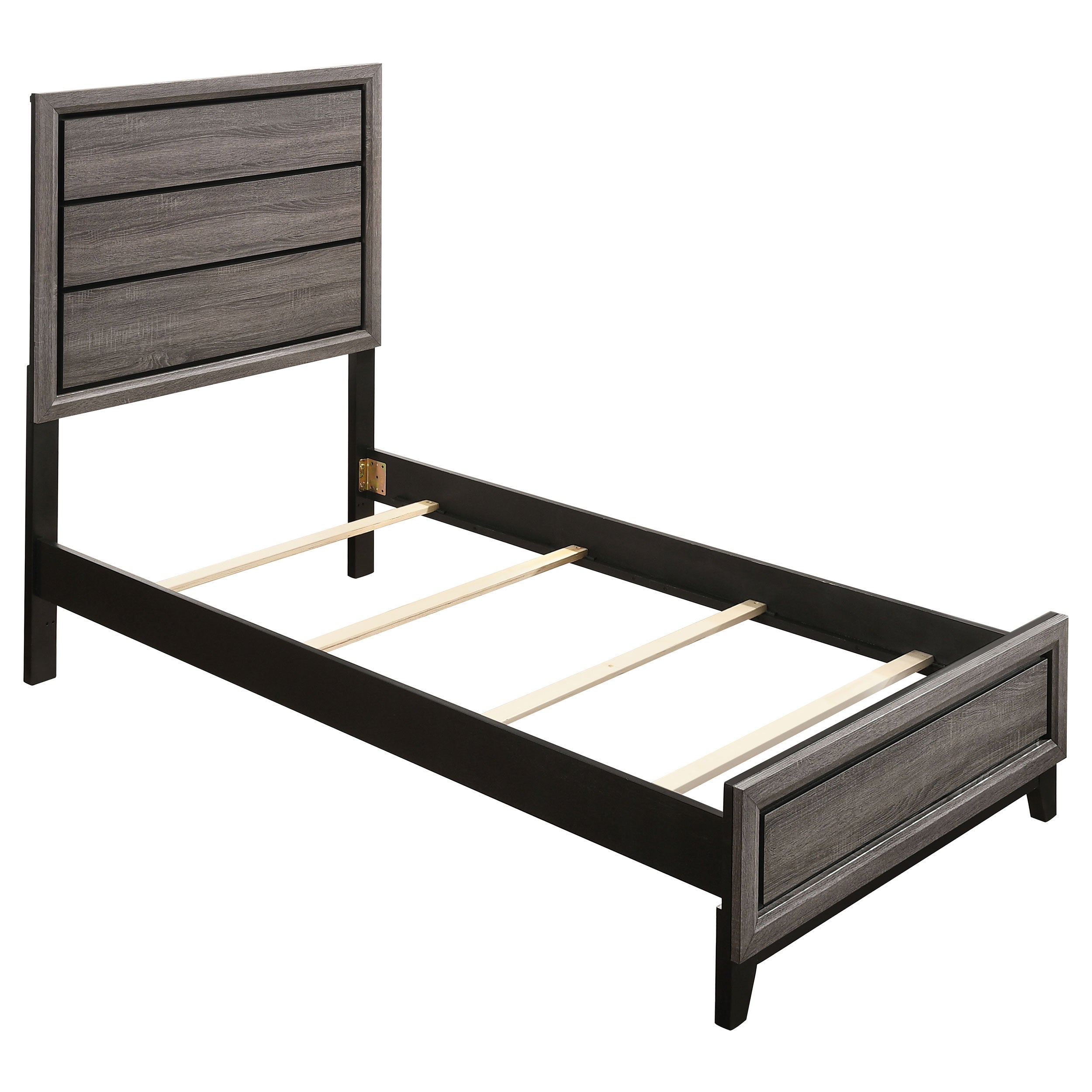 Orleans Furniture - Coaster - Watson Wood Twin Panel Bed Grey Oak - 212421T