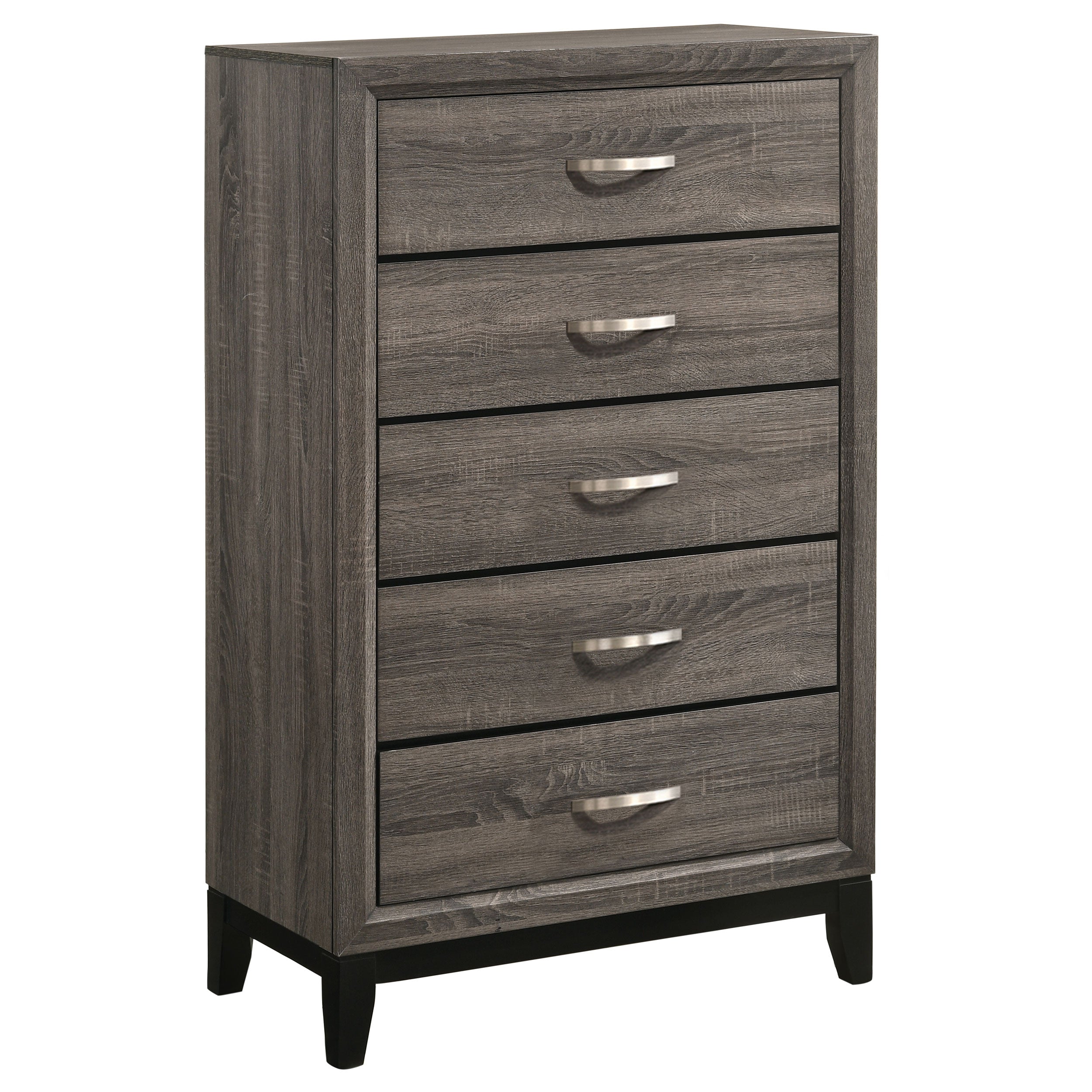 Orleans Furniture - Coaster - Watson 5-drawer Bedroom Chest Grey Oak - 212425