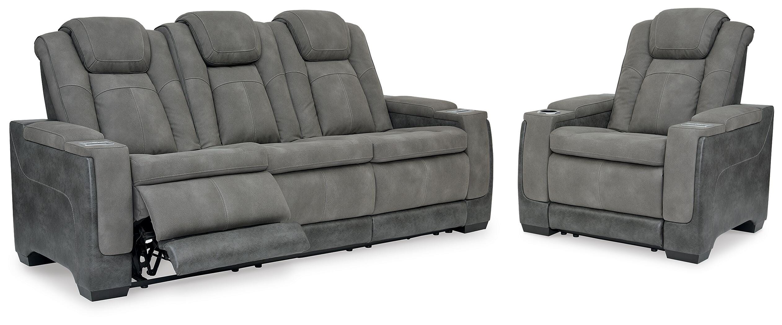 Orleans Furniture - Ashley Furniture - Next-Gen Durapella Power Reclining Sofa and Power Recliner - Power Reclining Sofa and Power Recliner - 22004U3