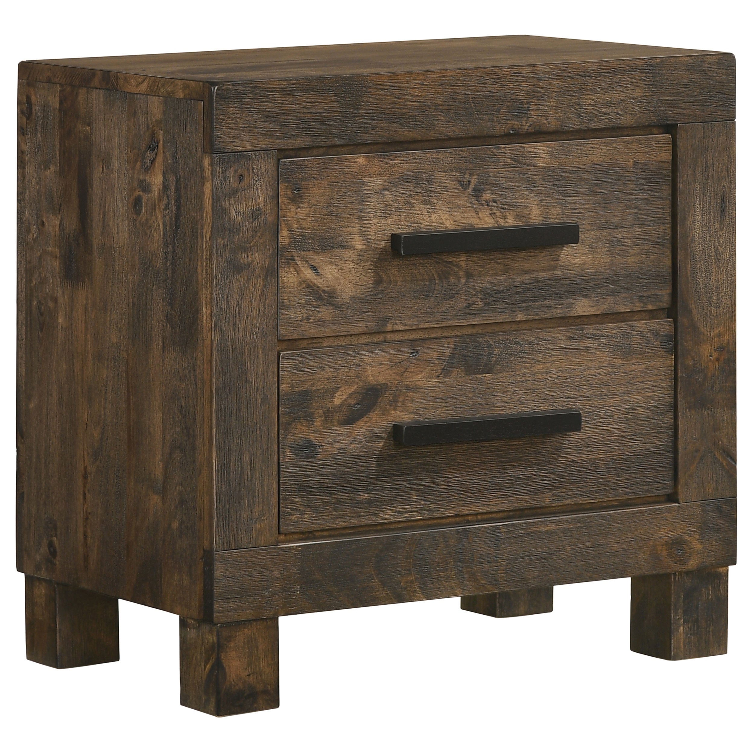 Orleans Furniture - Coaster - Woodmont 2-drawer Nightstand Rustic Golden Brown - 222632
