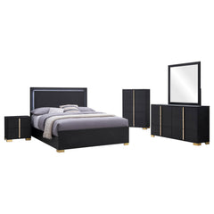 Marceline 5-piece Queen Bedroom Set Black