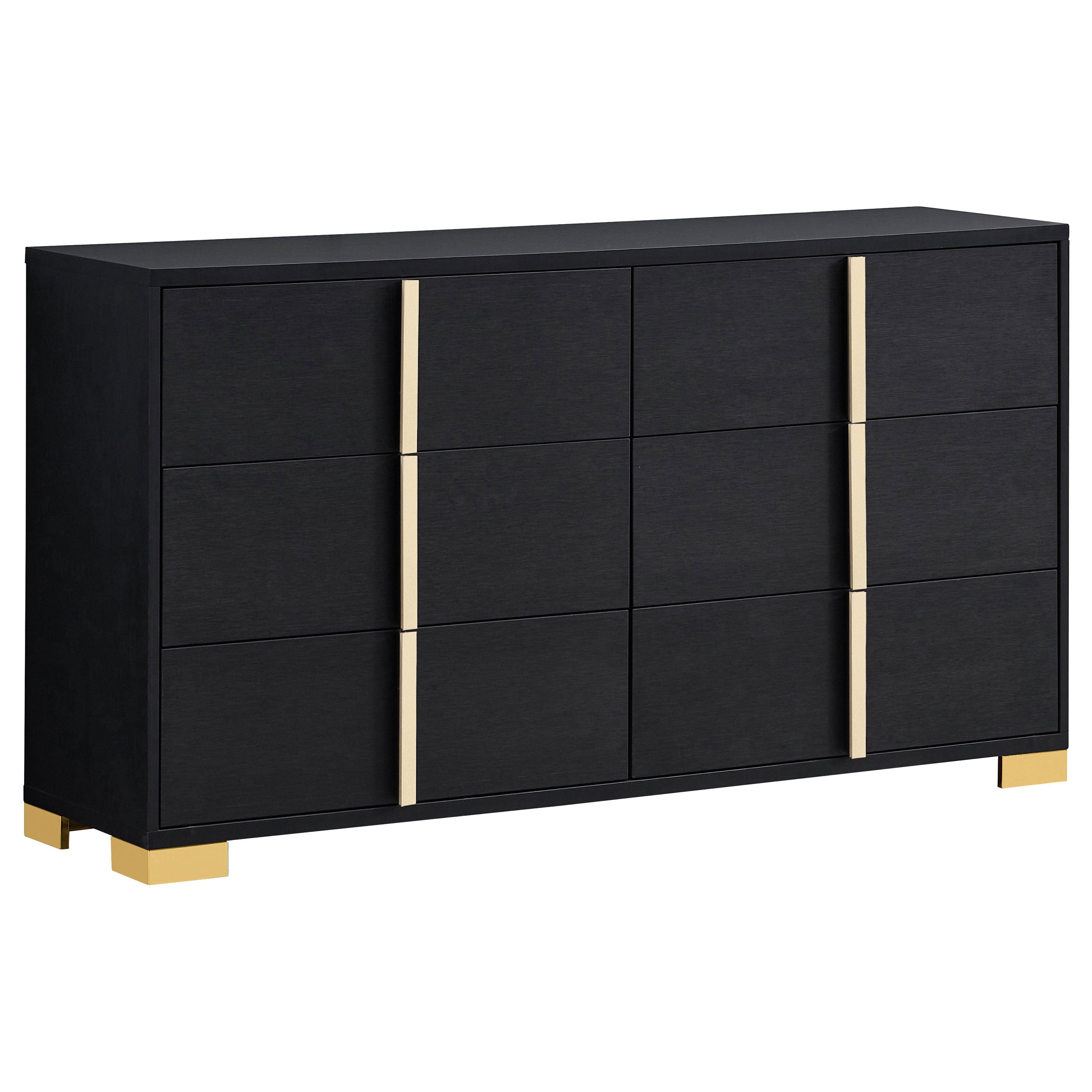 Orleans Furniture - Coaster - Marceline 6-drawer Dresser Black - 222833