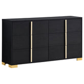 Orleans Furniture - Coaster - Marceline 6-drawer Dresser Black - 222833