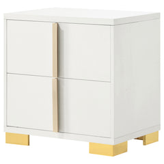 Marceline 2-drawer Nightstand White