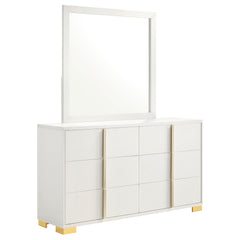 Orleans Furniture - Coaster - Marceline 6-drawer Dresser with Mirror White - 222933M