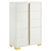 Orleans Furniture - Coaster - Marceline 5-drawer Bedroom Chest White - 222935
