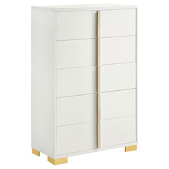 Orleans Furniture - Coaster - Marceline 5-drawer Bedroom Chest White - 222935