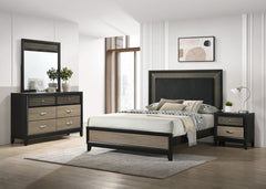 Orleans Furniture - Coaster - Valencia 4-piece Eastern King Bedroom Set Black - 223041KE-S4