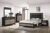 Orleans Furniture - Coaster - Valencia 5-piece Eastern King Bedroom Set Black - 223041KE-S5