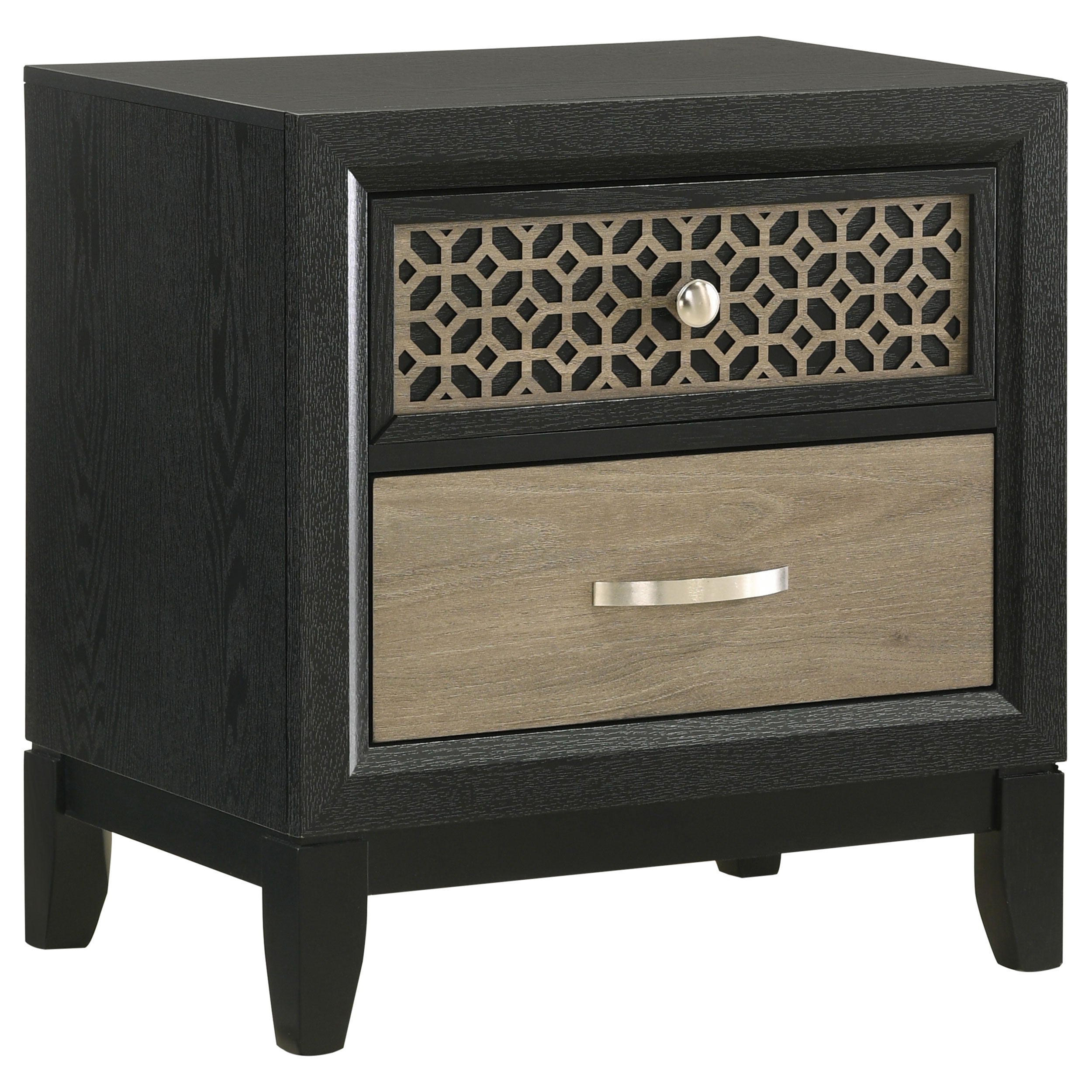 Orleans Furniture - Coaster - Valencia 2-drawer Nightstand Black - 223042