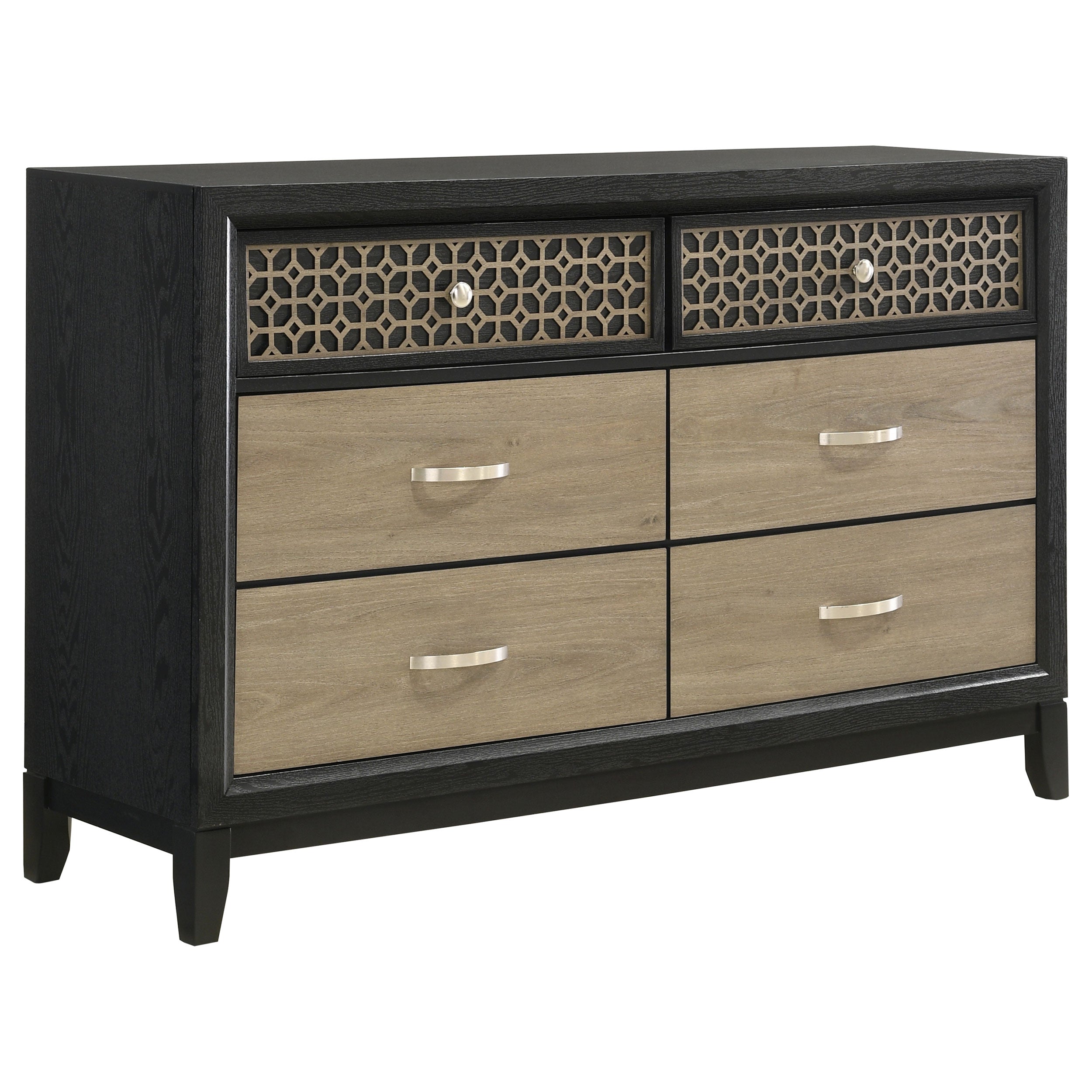 Orleans Furniture - Coaster - Valencia 6-drawer Dresser Black - 223043