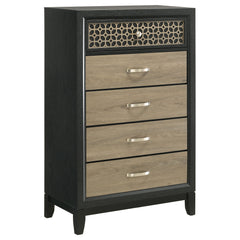 Orleans Furniture - Coaster - Valencia 5-drawer Bedroom Chest Black - 223045