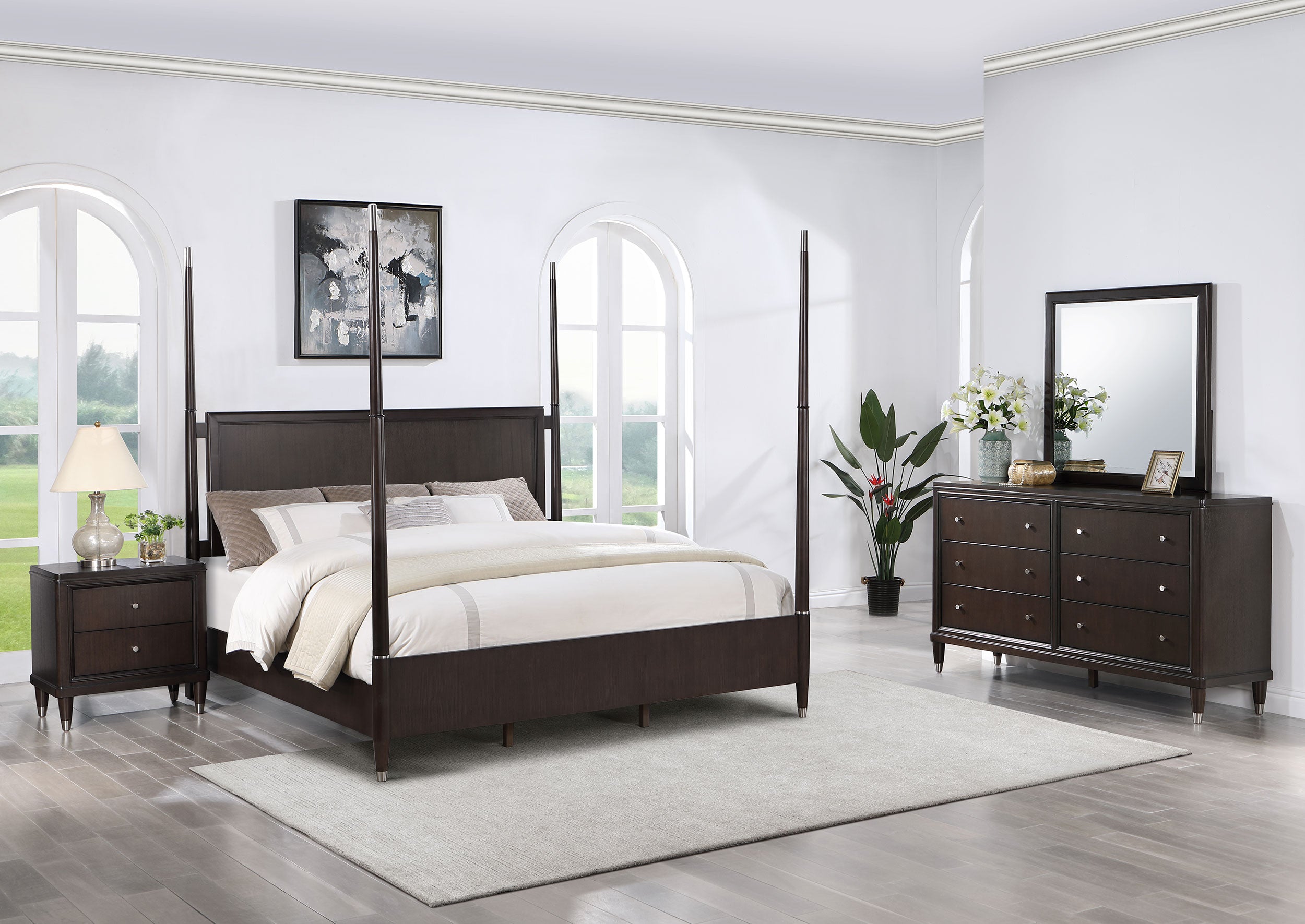 Orleans Furniture - Coaster - Emberlyn 4-piece Queen Bedroom Set Brown - 223061Q-S4