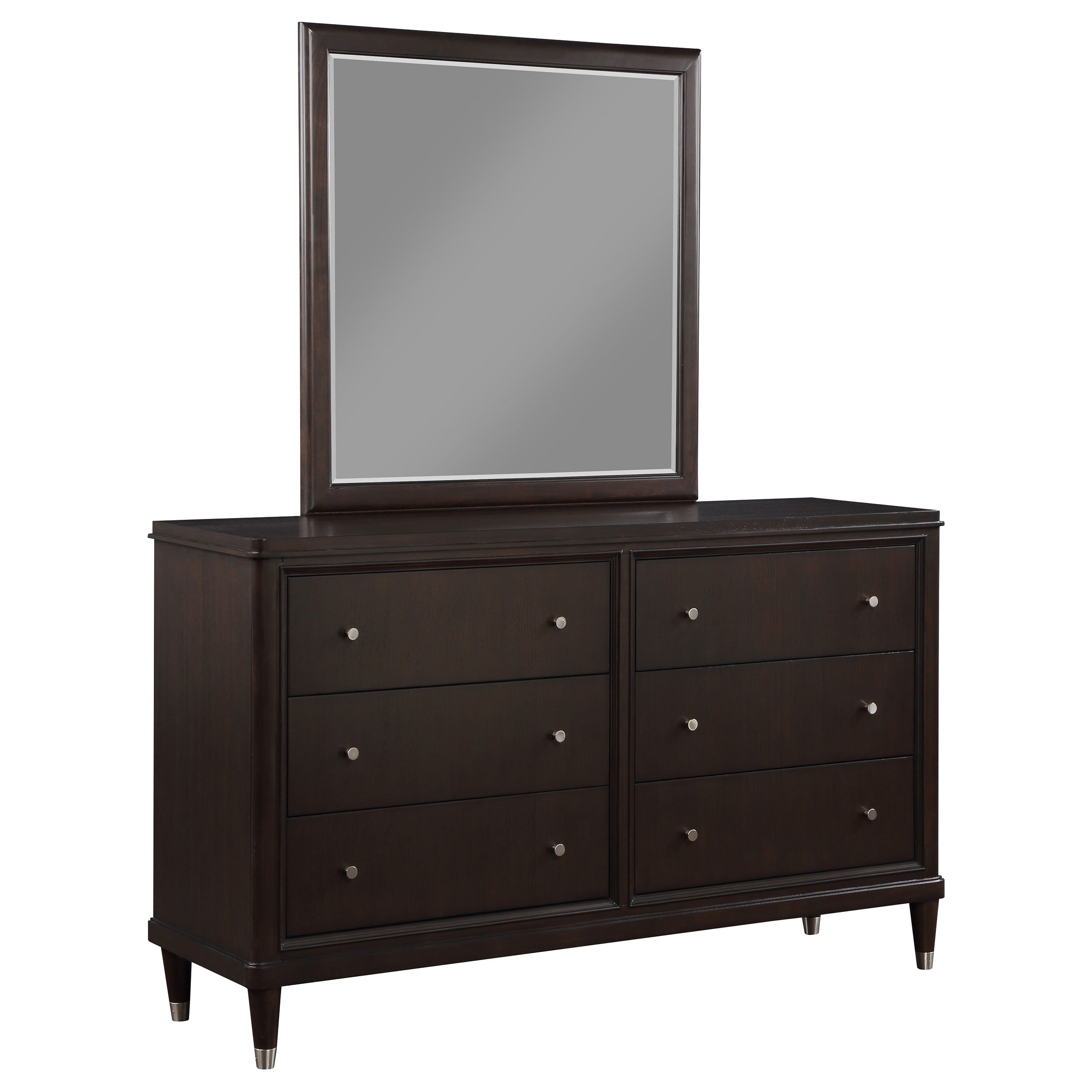 Orleans Furniture - Coaster - Emberlyn 6-drawer Dresser with Mirror Brown - 223063M