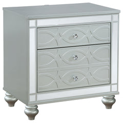 Orleans Furniture - Coaster - Gunnison 2-drawer Nightstand Silver Metallic - 223212
