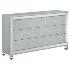 Orleans Furniture - Coaster - Gunnison 6-drawer Dresser Silver Metallic - 223213