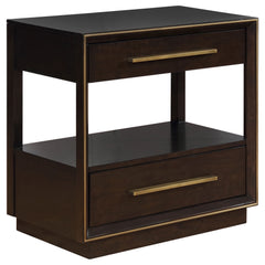 Orleans Furniture - Coaster - Durango 2-drawer Nightstand Smoked Peppercorn - 223262
