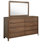 Orleans Furniture - Coaster - Maderia 8-drawer Dresser and Mirror Walnut - 223323M