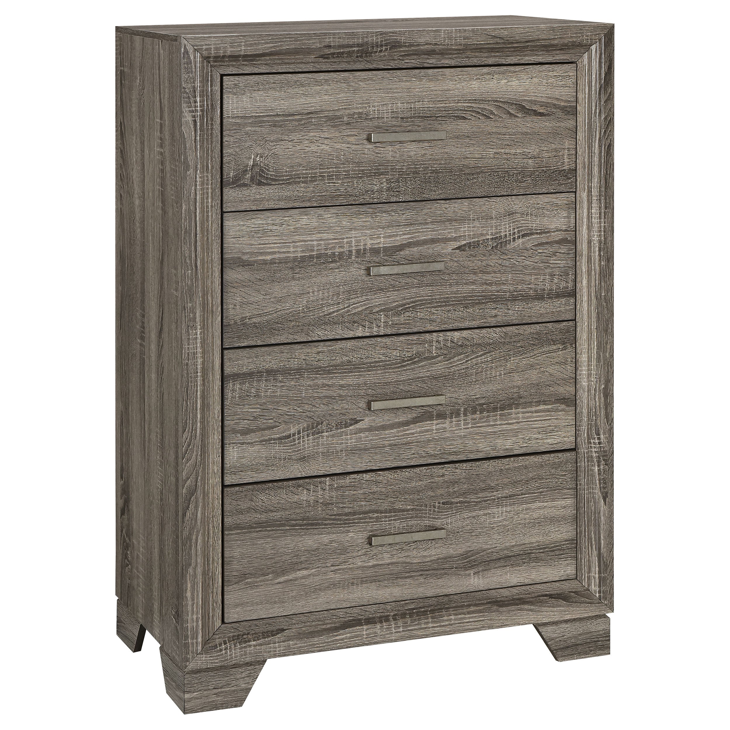 Orleans Furniture - Coaster - Wright 4-drawer Chest of Drawers Brown Oak - 223345