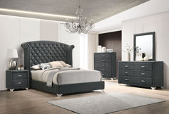 Orleans Furniture - Coaster - Melody 5-piece Eastern King Bedroom Set Grey - 223381KE-S5