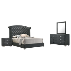 Orleans Furniture - Coaster - Melody 4-piece Queen Bedroom Set Grey - 223381Q-S4