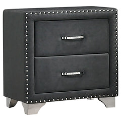 Orleans Furniture - Coaster - Melody Upholstered 2-drawer Nightstand Grey - 223382