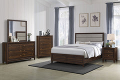 Orleans Furniture - Coaster - Welsley 5-piece Eastern King Bedroom Set Walnut - 223441KE-S5