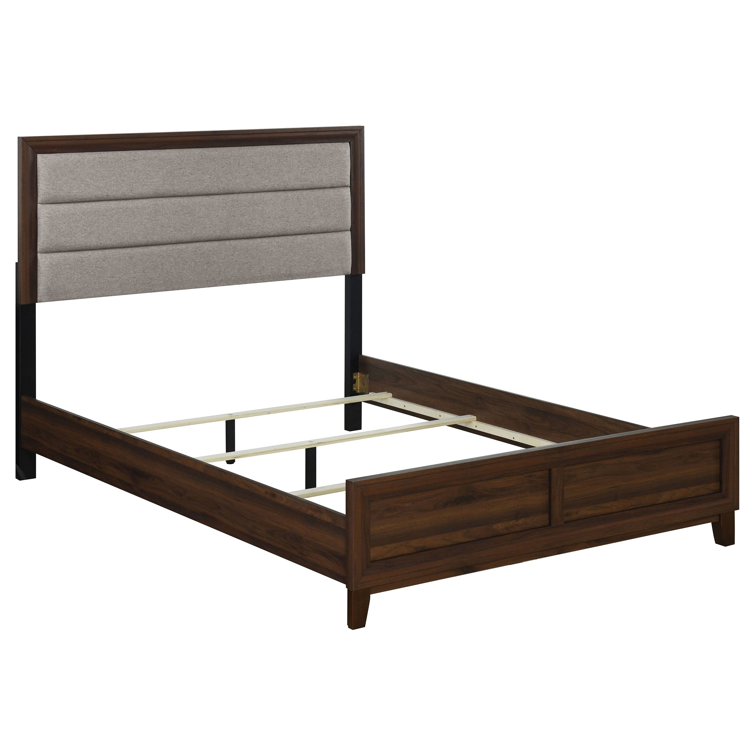 Orleans Furniture - Coaster - Welsley 50-inch Upholstered California King Bed Walnut - 223441KW