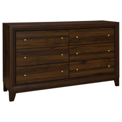 Orleans Furniture - Coaster - Welsley 6-drawer Dresser Cabinet Walnut - 223443
