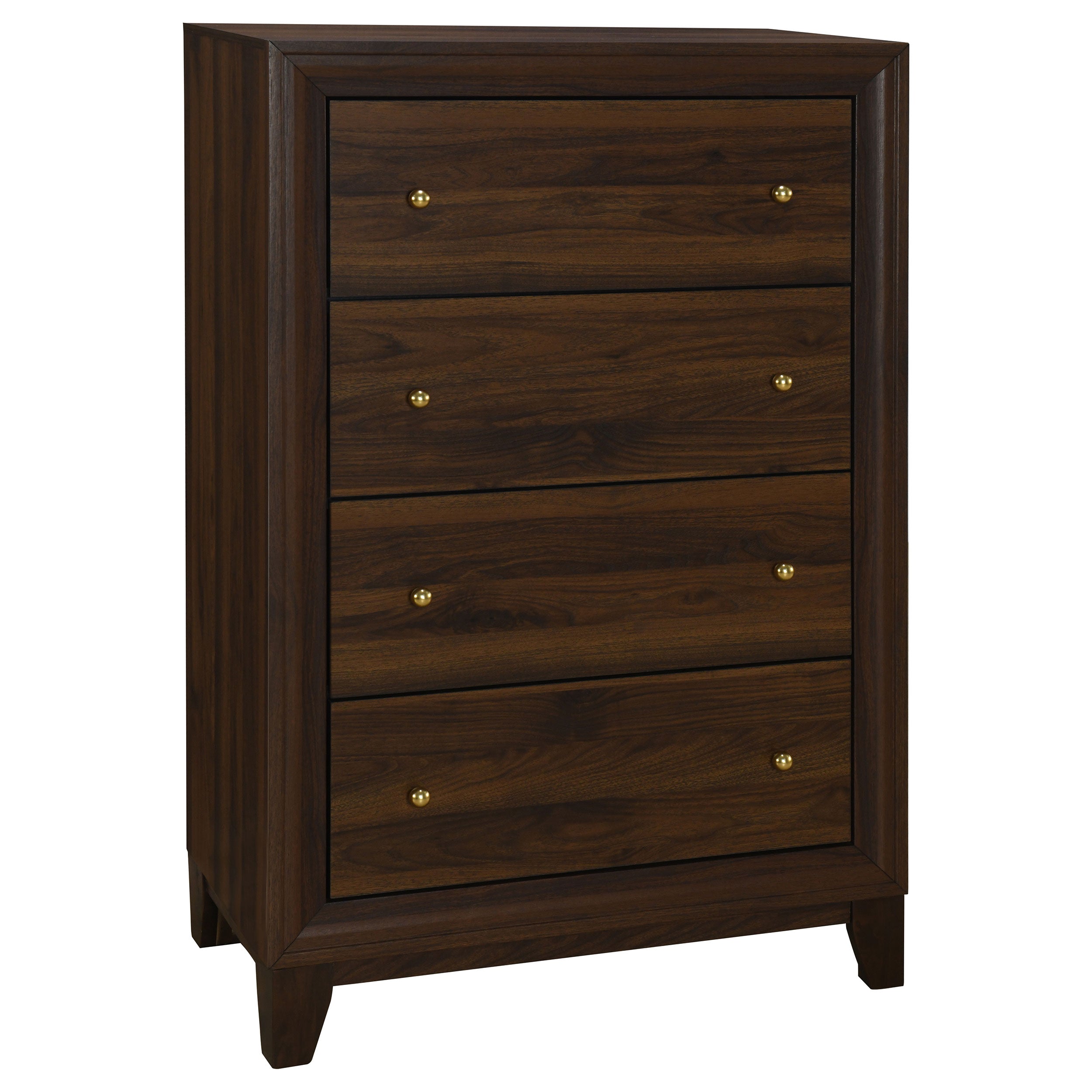 Orleans Furniture - Coaster - Welsley 4-drawer Chest of Drawers Walnut - 223445
